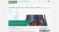 Desktop Screenshot of christuskirche-bremerhaven.de